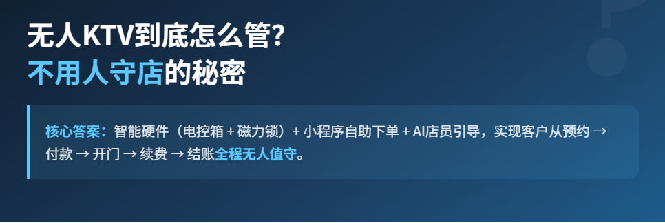 无人KTV到底怎么管？ 不用人守店的秘密