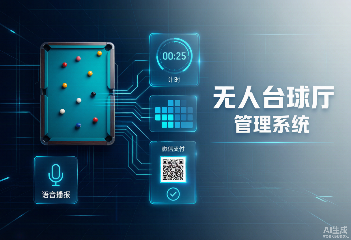 无人台球厅管理系统哪个好？5个核心功能缺一不可