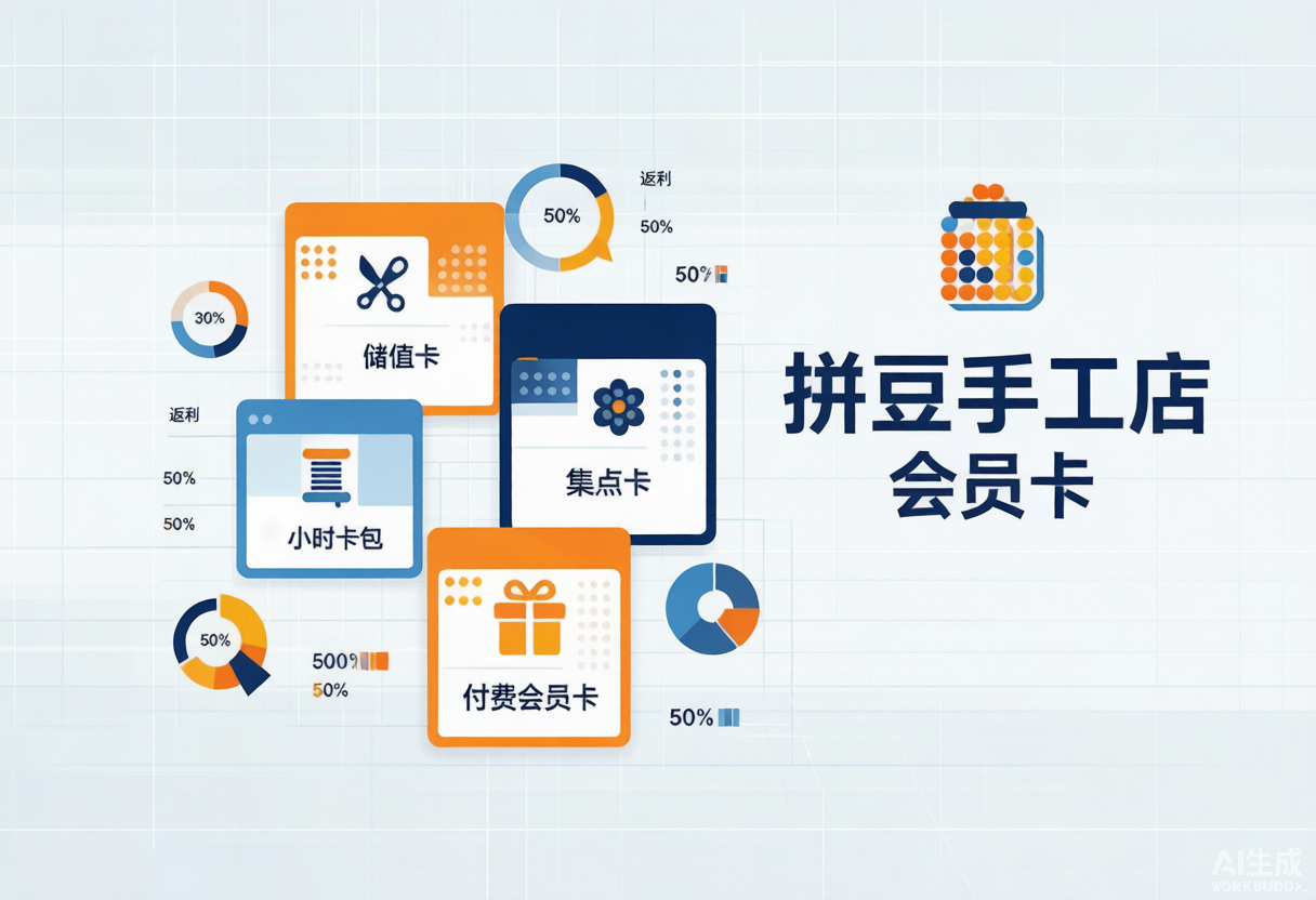 拼豆店会员卡怎么设计?储值/次卡/套餐方案全对比 - 小界手工门店