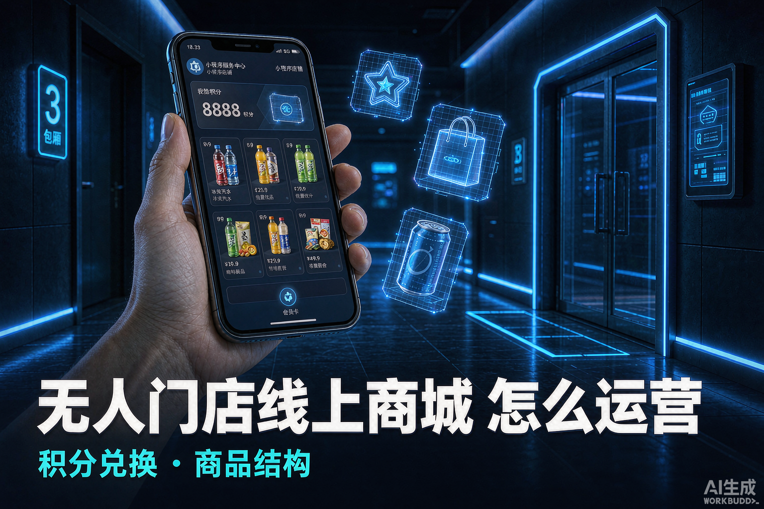 无人门店线上商城怎么运营？积分兑换与商品结构 | 小界智能管家