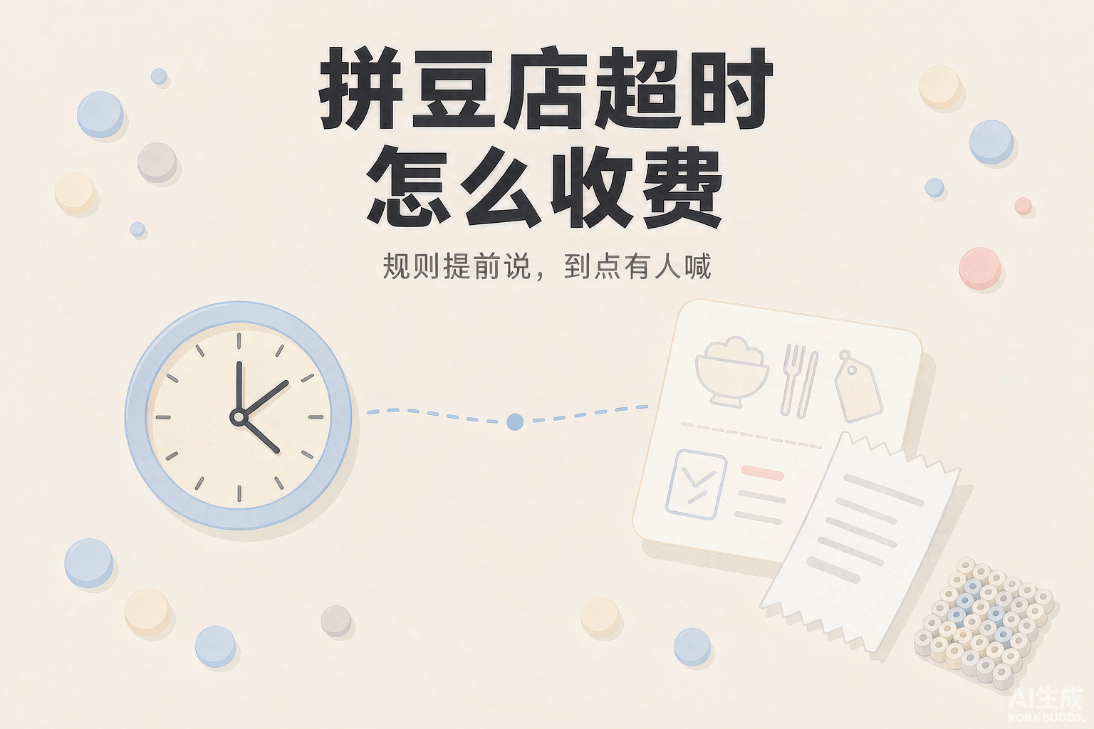 拼豆店超时怎么收费?超时计费规则与到点提醒 | 小界手工门店